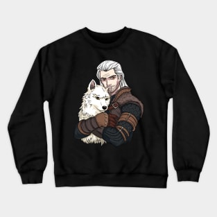 The Witcher and The White Wolf Crewneck Sweatshirt